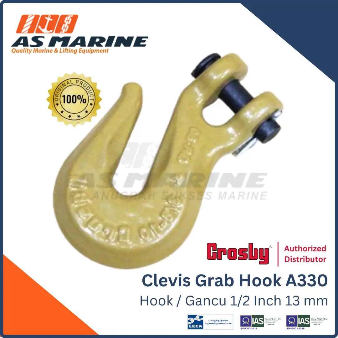 Clevis Grab Hook / Kait / Gancu Alloy Crosby USA A330 1/2 Inch